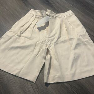 Elegant Cream Women's Shorts